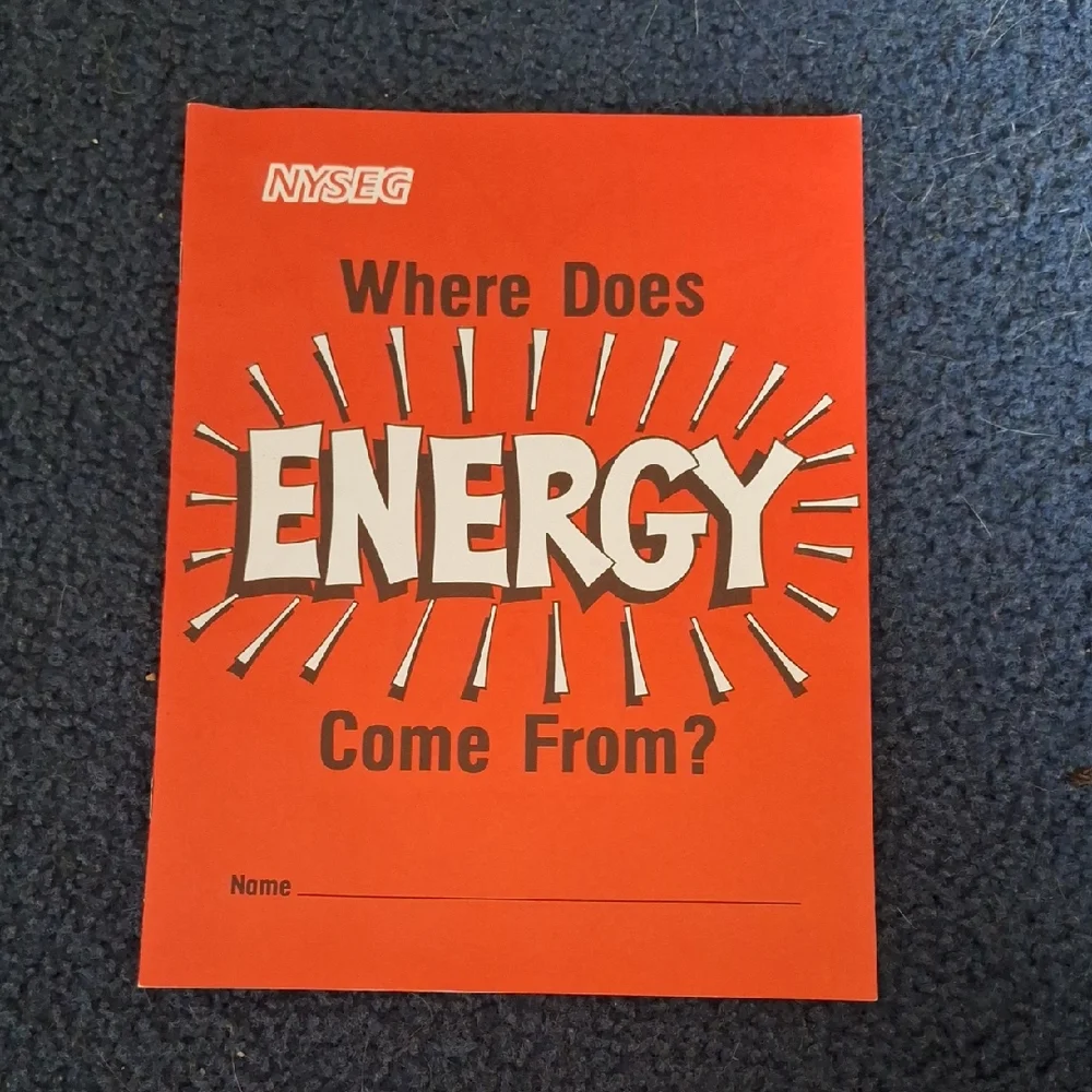 Where Does Energy Come From? Coloring Book From 1991